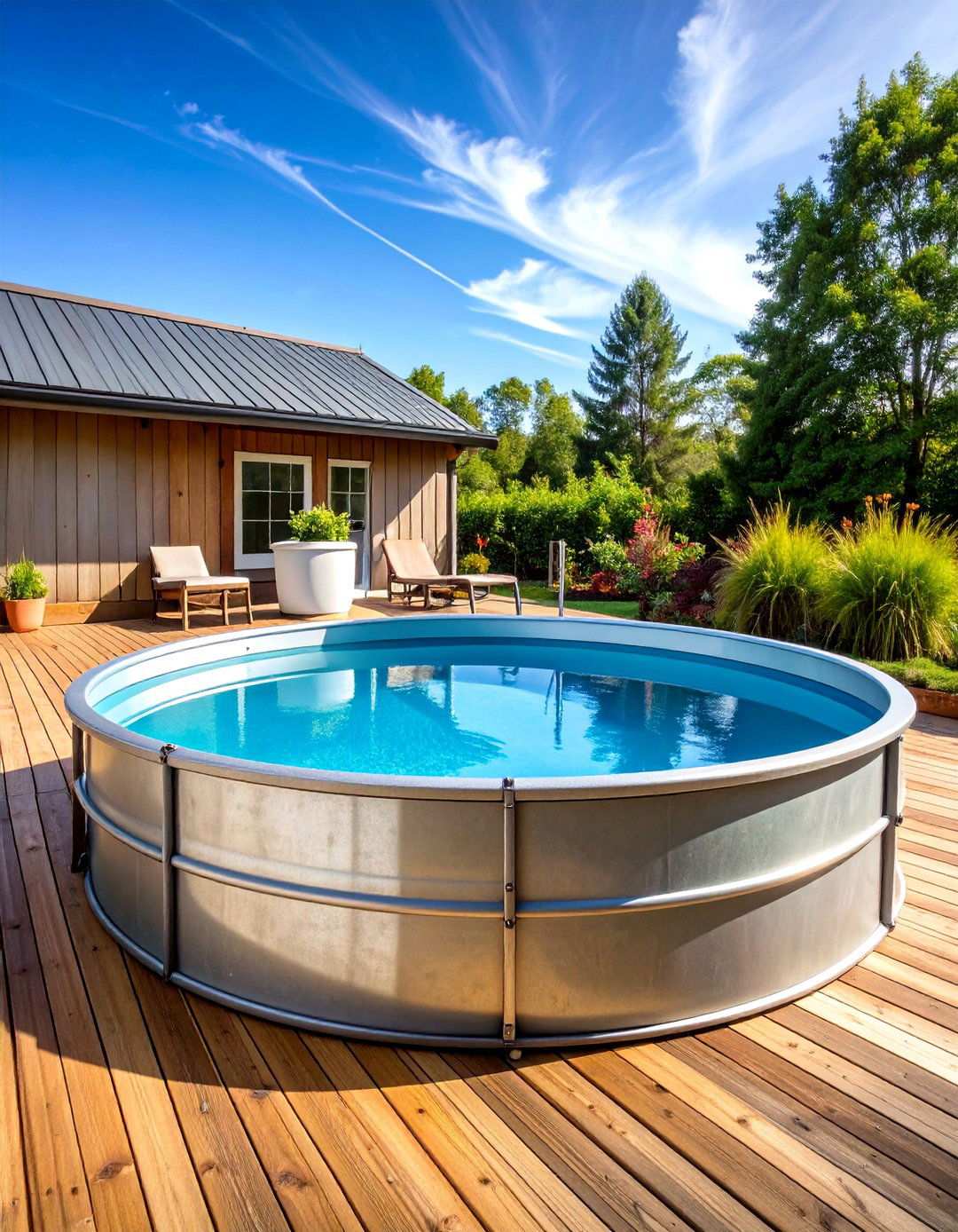 Above Ground Stock Tank Pool - 24 Small Pool Ideas