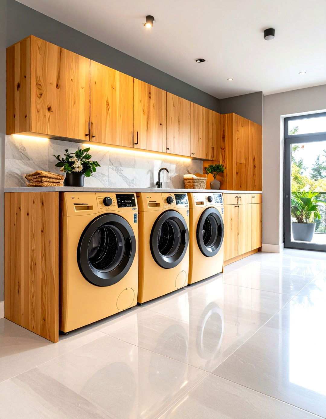 Accordion Door with Sound Dampening Properties - 24 Laundry Room Door Ideas