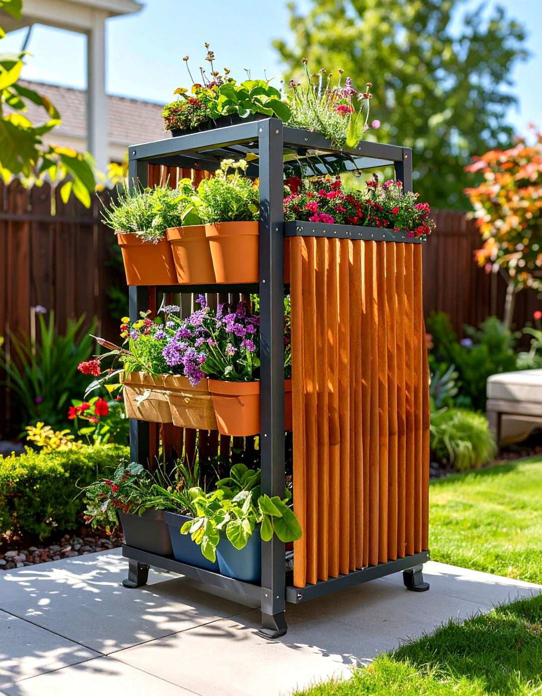 Accordion Plant Stands - 24 Outdoor Plant Stand Ideas