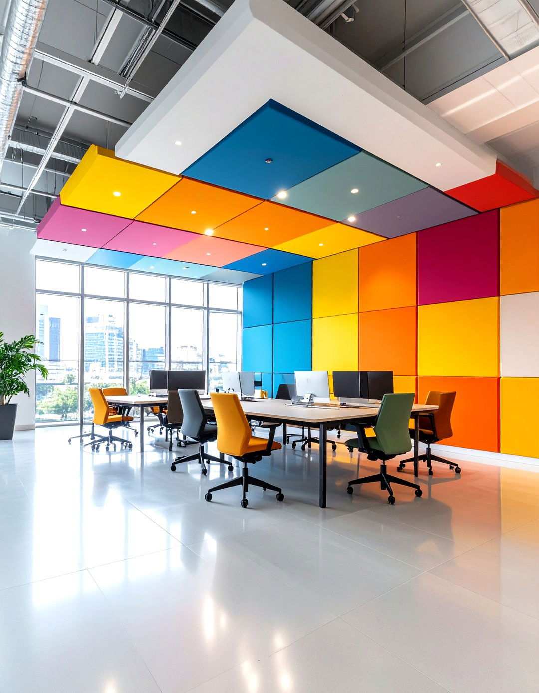 Acoustic Panel Art Integration - 24 Office Wall Decor Ideas