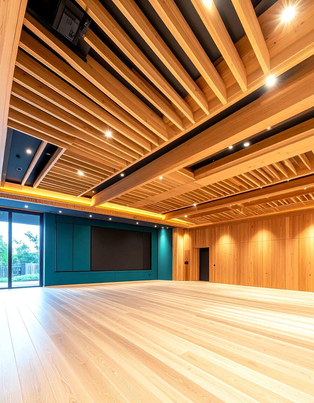 Acoustic Wood Slat Ceiling Panels - 24 Wood Slat Ceiling Ideas