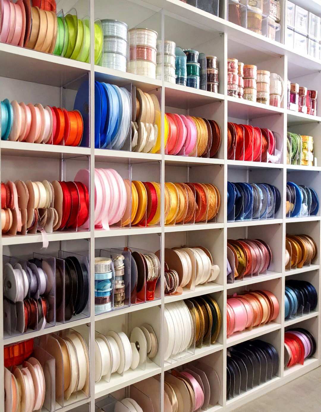 Acrylic Box Ribbon Display Storage - 24 Ribbon Storage Ideas