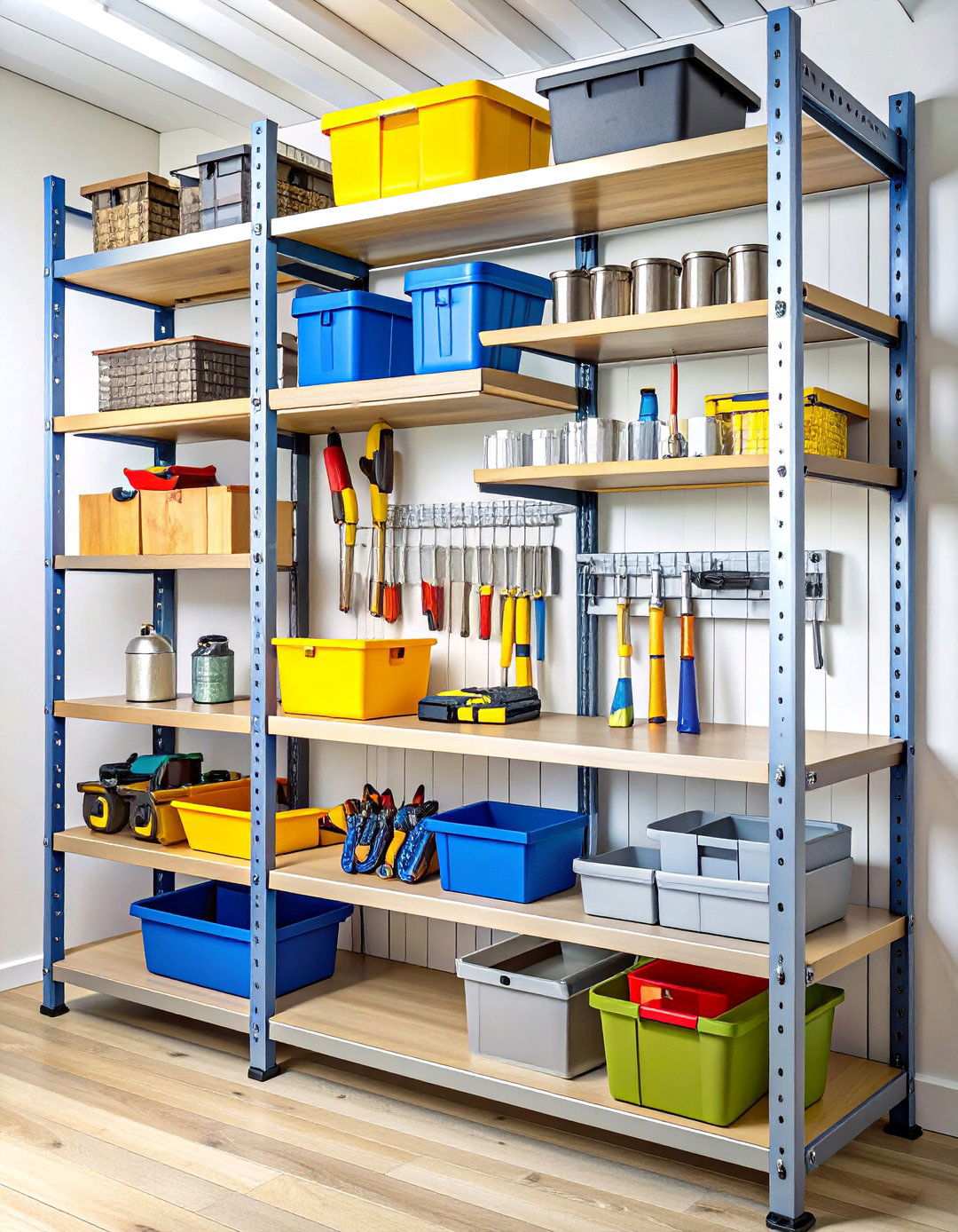 Adjustable Modular Shelving - 24 Shed Organization Ideas