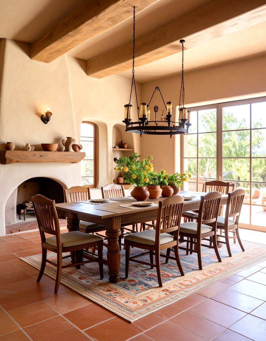 Adobe Style Dining Room Design - 24 spanish style dining room ideas