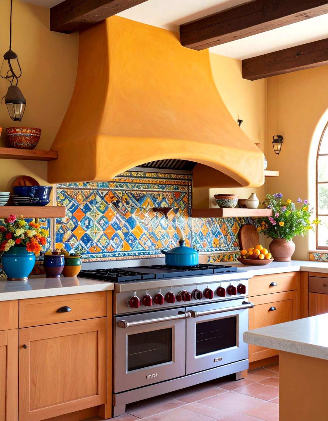 Adobe Style Range Hood Design - 24 Southwestern Kitchen Ideas