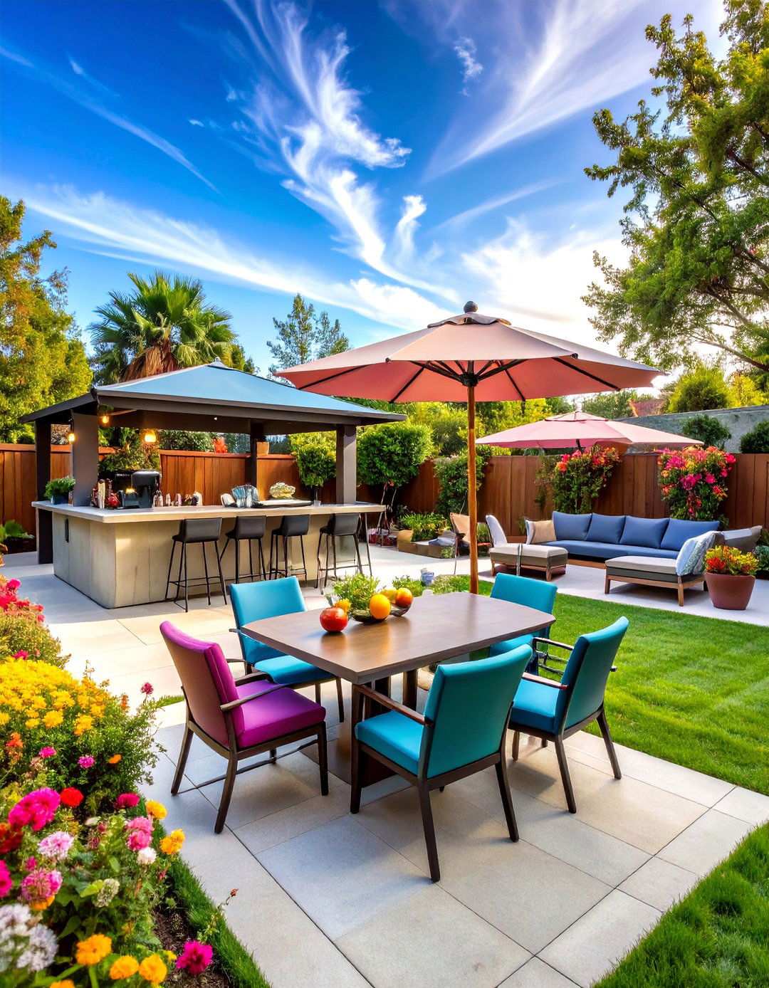 Adult Recreation and Bar Complex - 24 Large Backyard Ideas