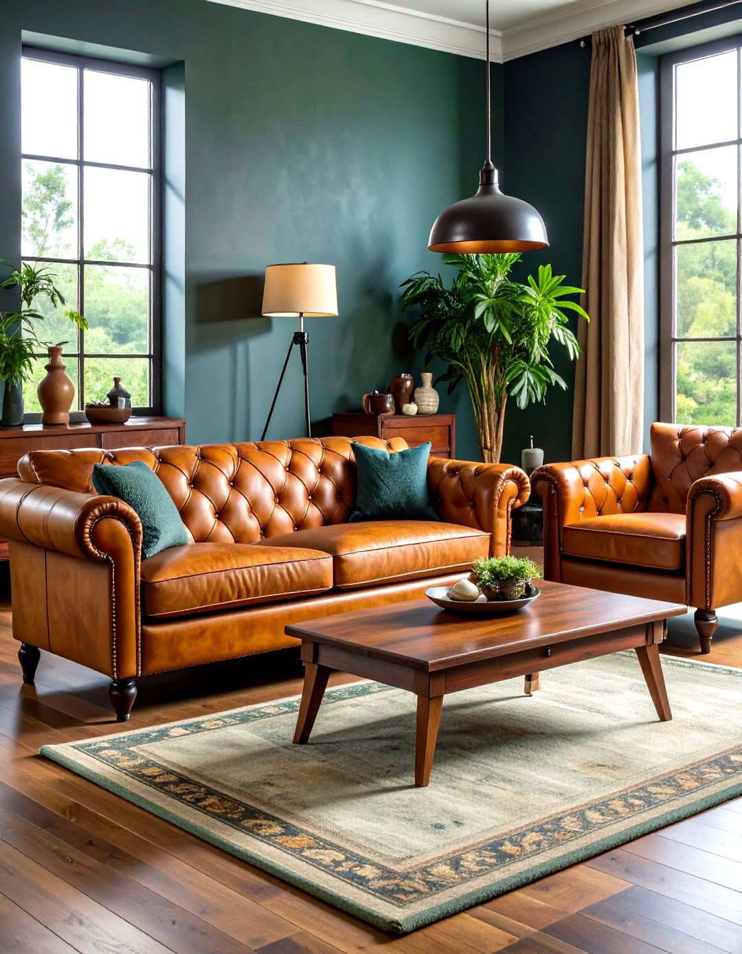 Aged Leather Furniture - 24 Wabi Sabi Interior Design Ideas