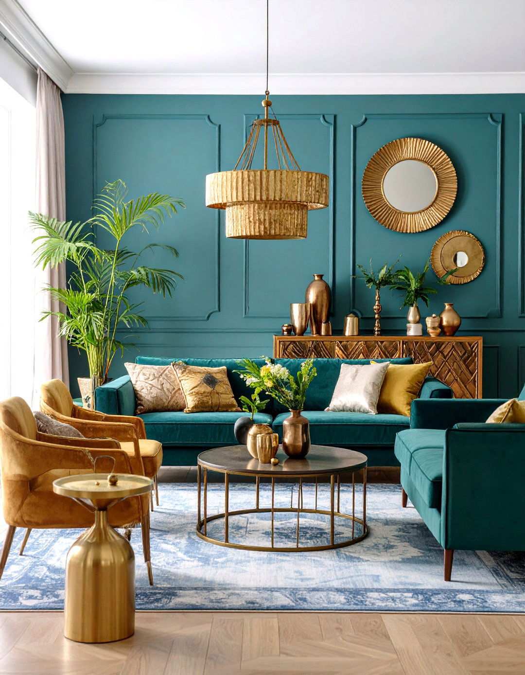 Aged Metal Accents Throughout - 24 Tuscan Living Room Ideas