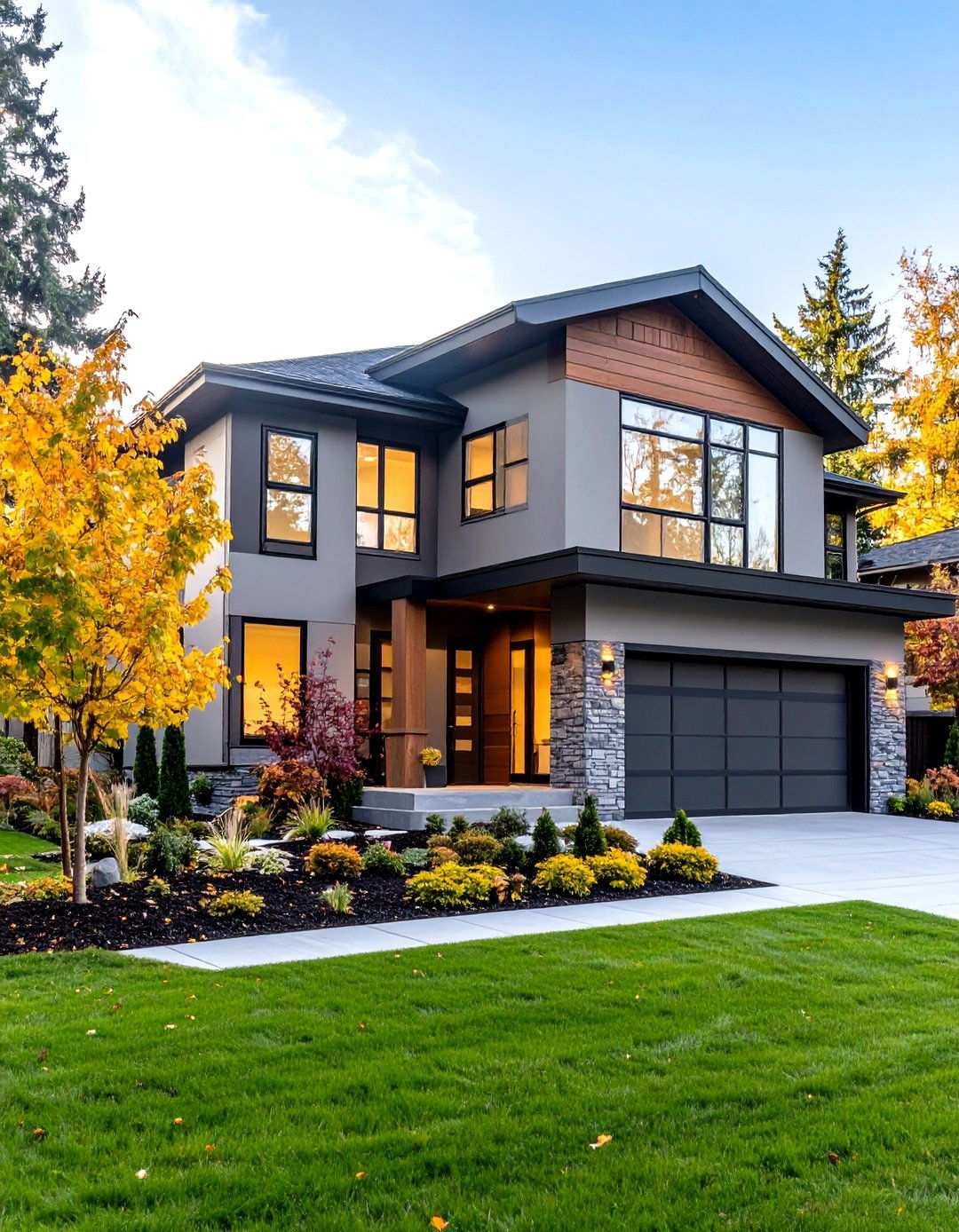 Agreeable Gray Versatile Foundation - 24 Off-white Paint Colors for Home Exteriors