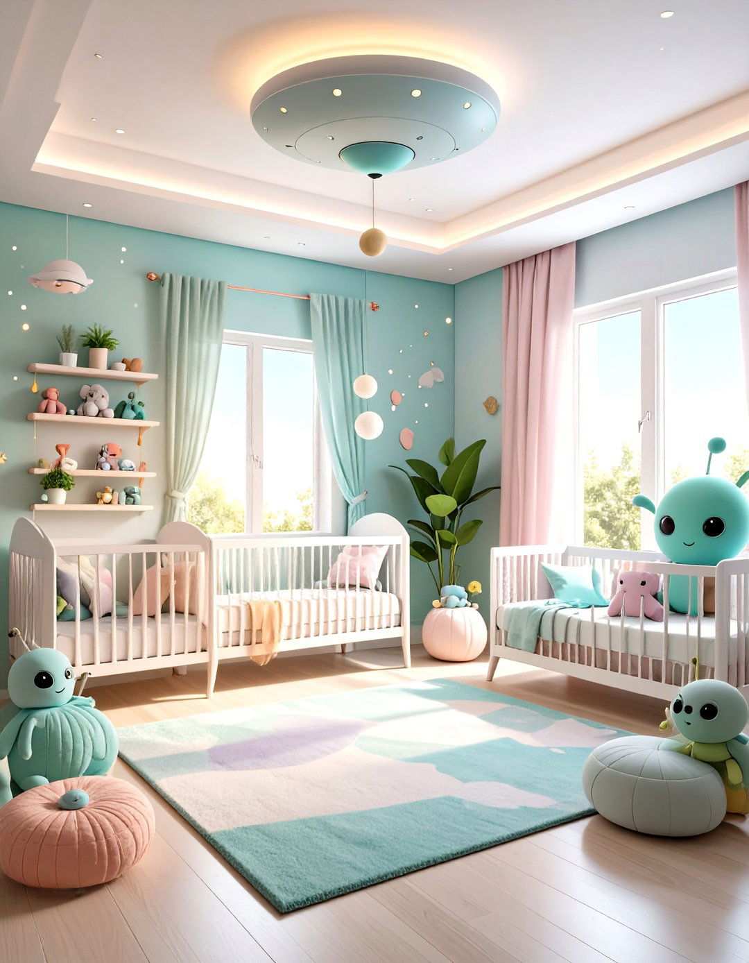 Alien Friends Nursery - 24 Space-themed Nursery Ideas