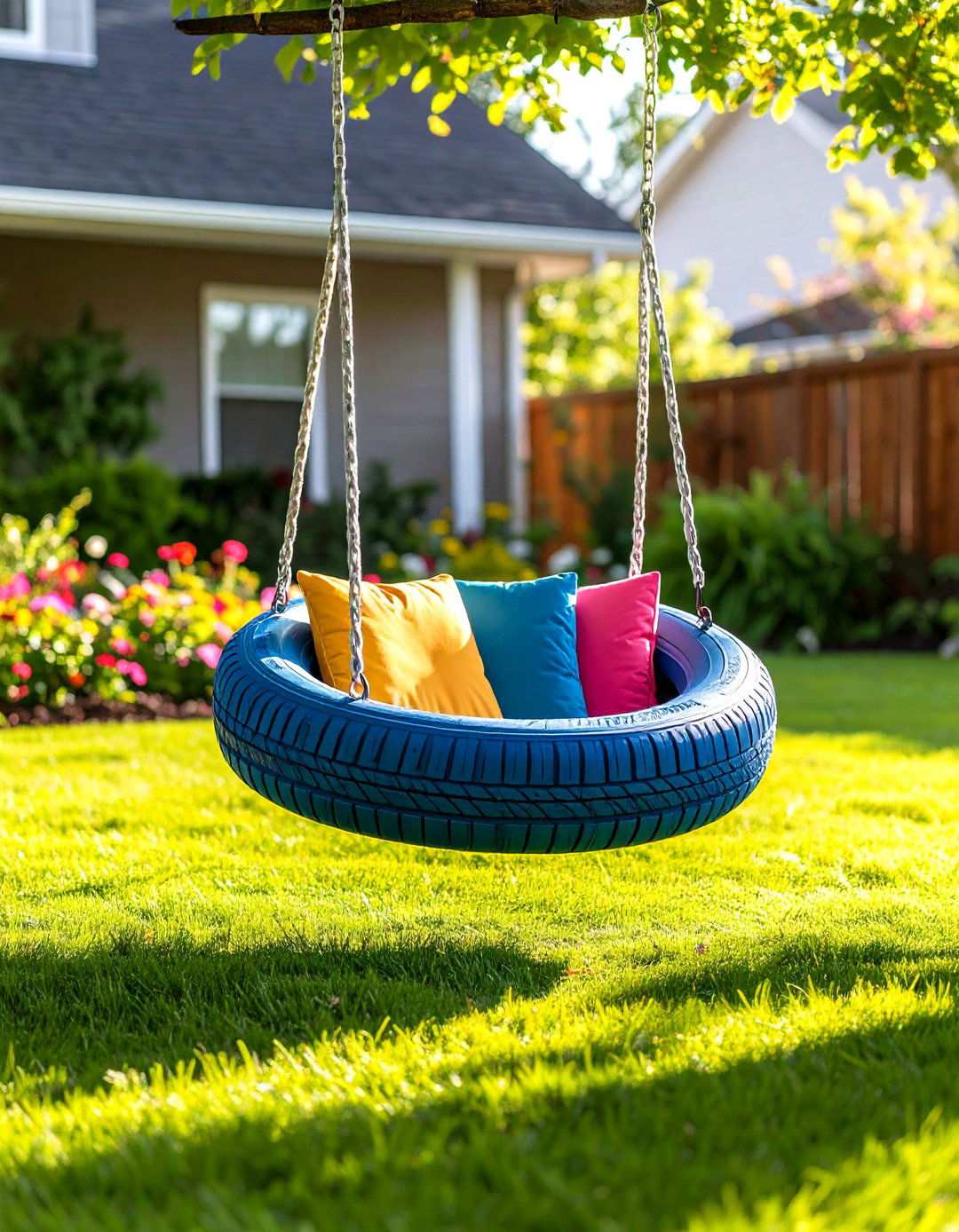 All Weather Plastic Tire Swing - 24 Tire Swing Ideas