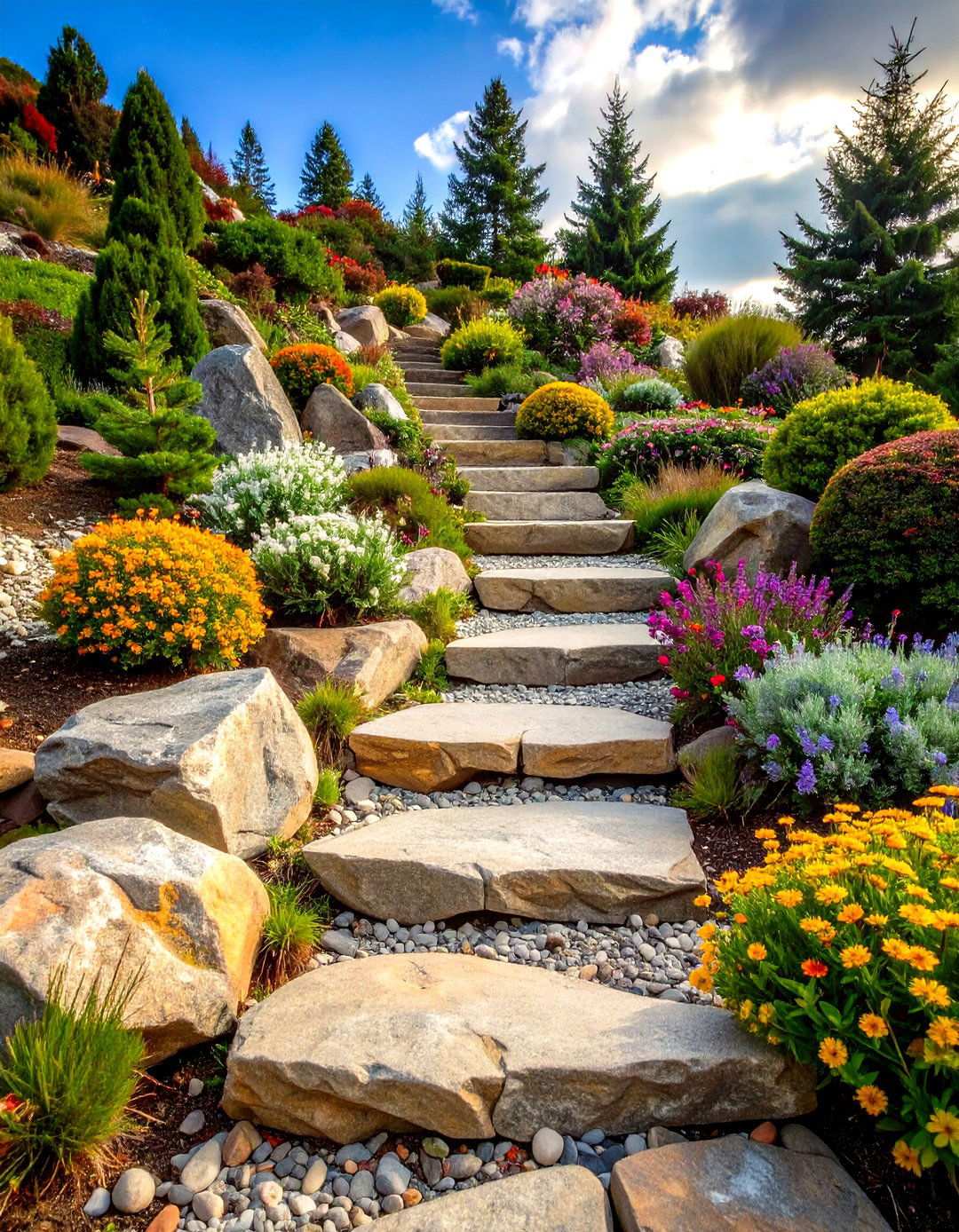 Alpine Mountain Garden - 24 Rock Garden Ideas