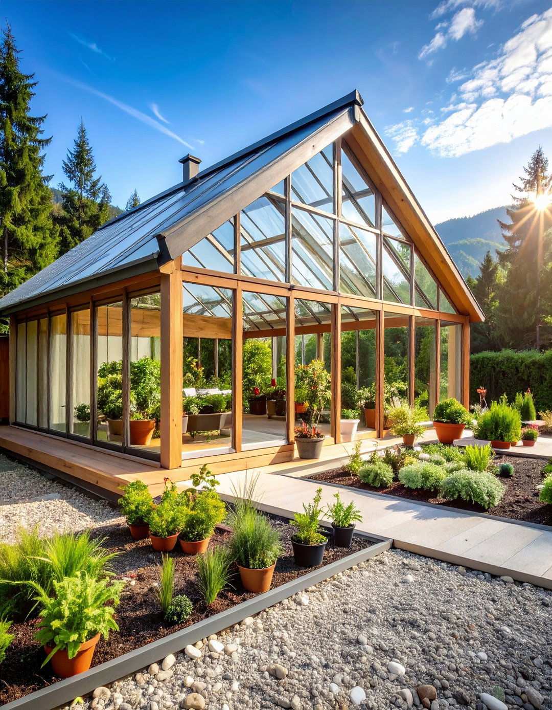 Alpine Plant Porch Greenhouse - 24 Porch Greenhouse Ideas