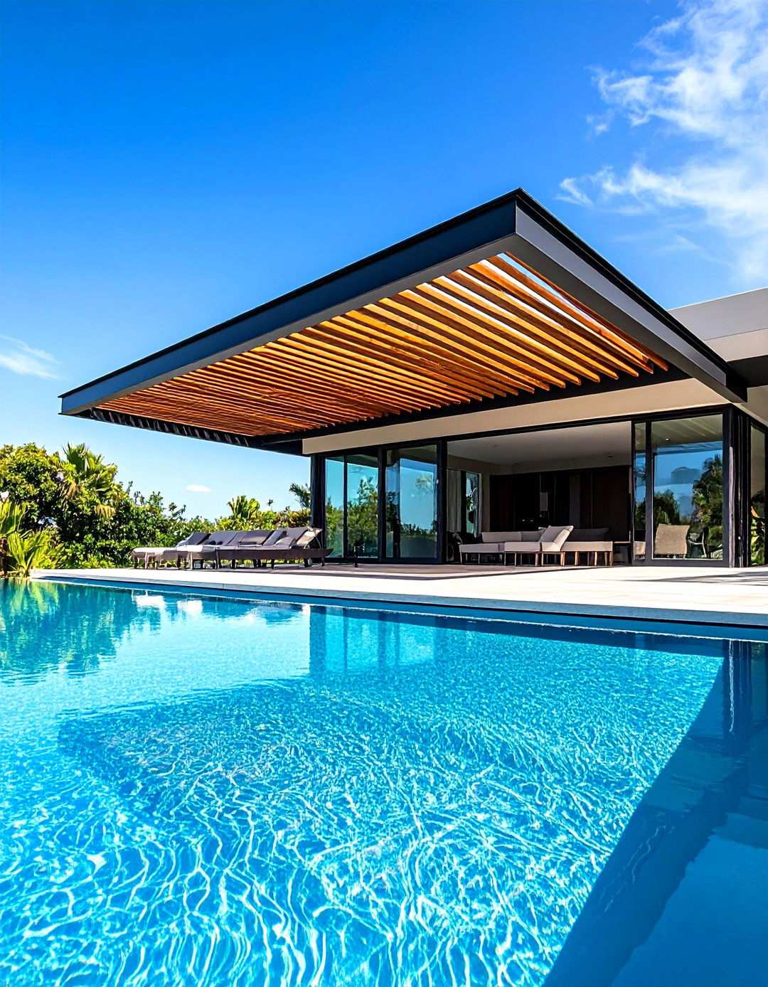 Aluminum Louvered Roofs - 24 Pool Shade Ideas