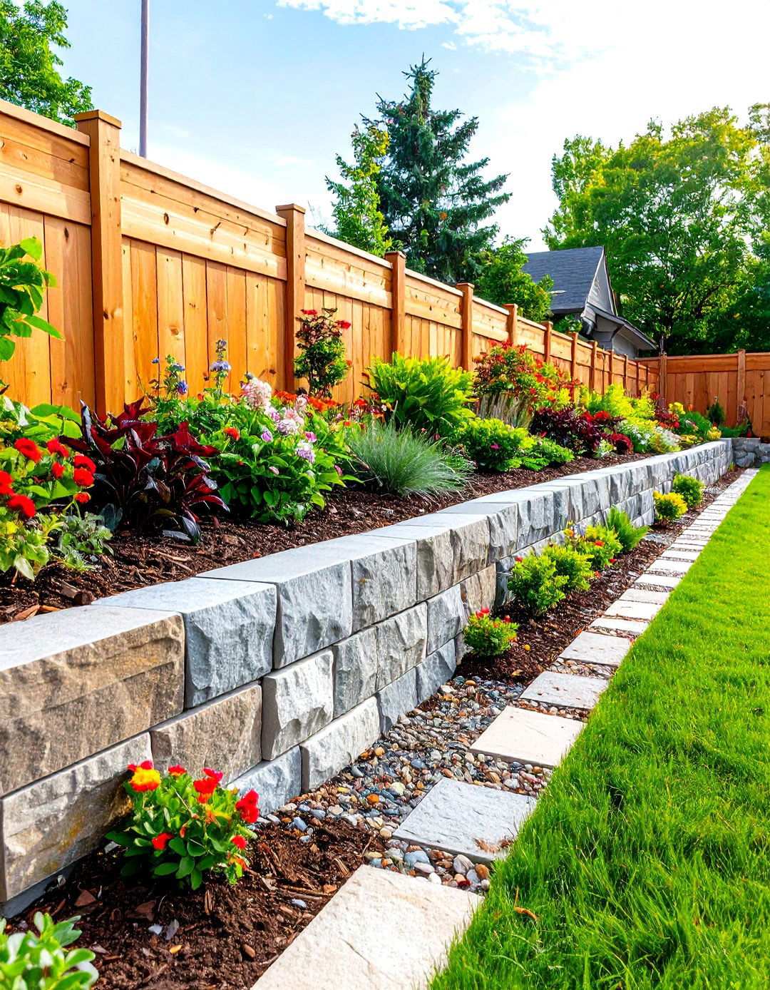 Anchored Retaining Wall with Tiebacks - 24 Retaining Wall Ideas for Sloped Backyard