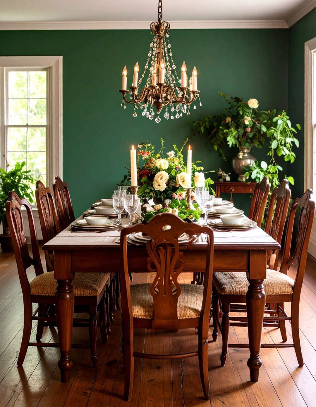 Antique American Colonial Dining Room with Historic Character - 24 Vintage Dining Room Ideas