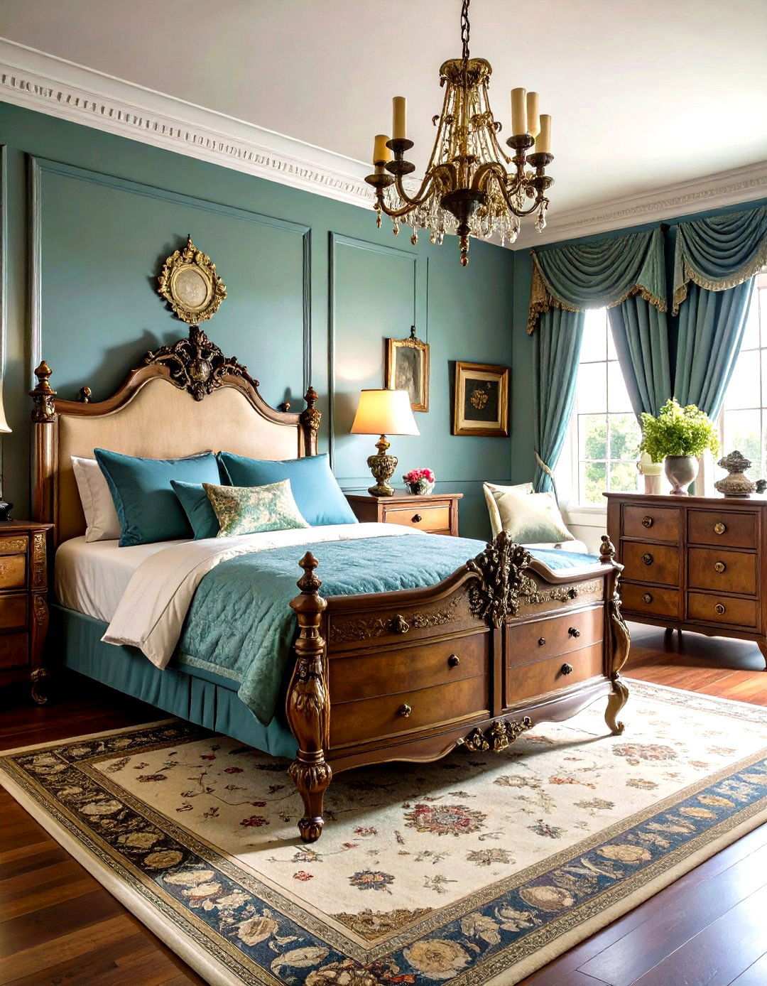 Antique Brass Hardware - 24 Victorian Bedroom Ideas