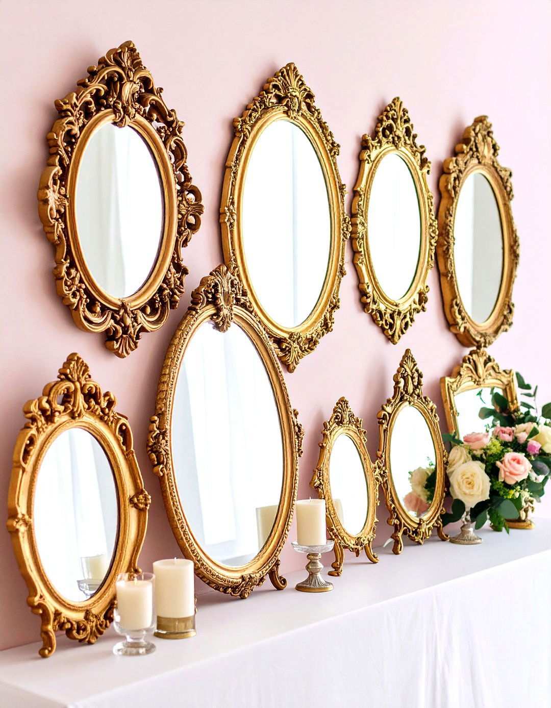 Antique Mirror Display Gallery - 24 Vintage Wedding Ideas