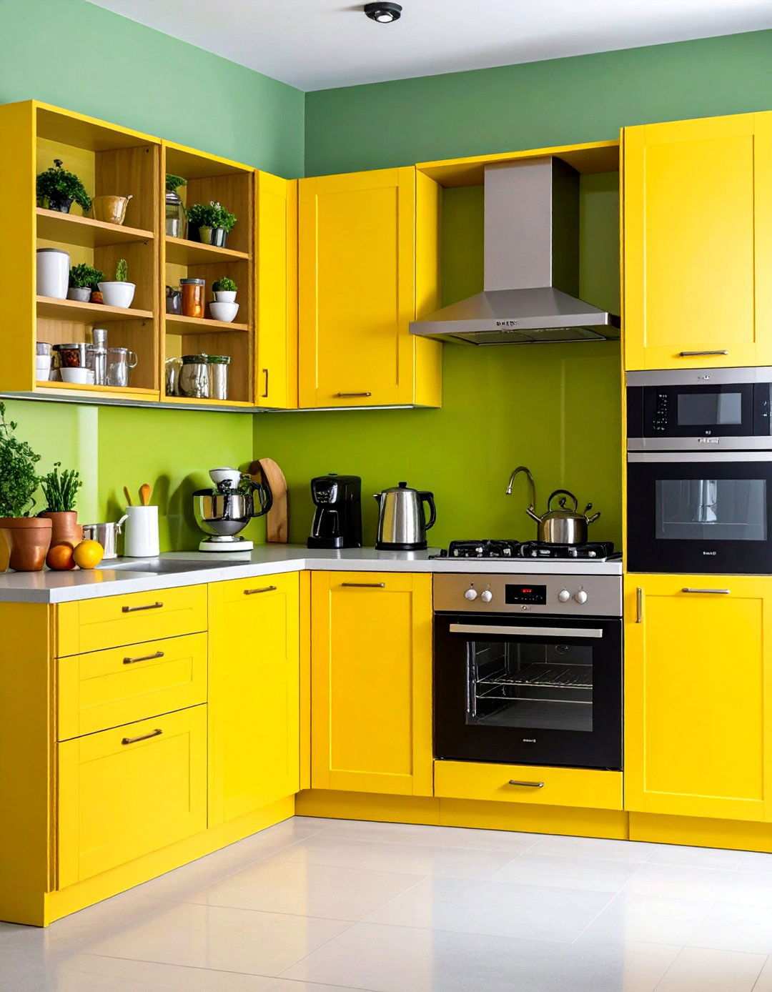 Appliance Garage Integration with Hidden Storage - 24 Open Pantry Ideas