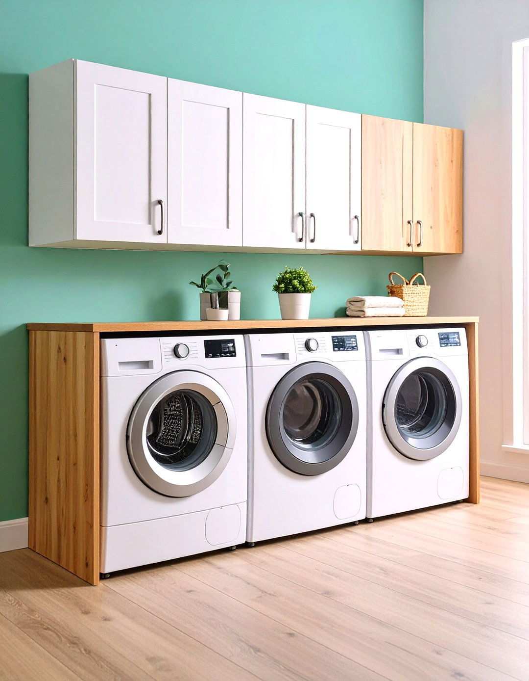 Appliance Integration Panels - 24 Laundry Room Storage Ideas