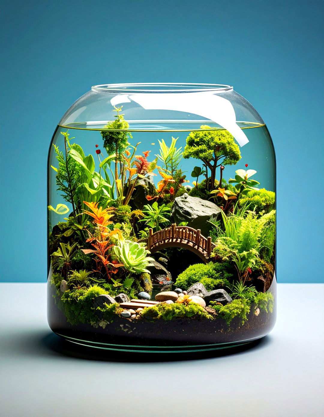 Aquatic Water Feature Terrarium - 24 Terrarium Ideas