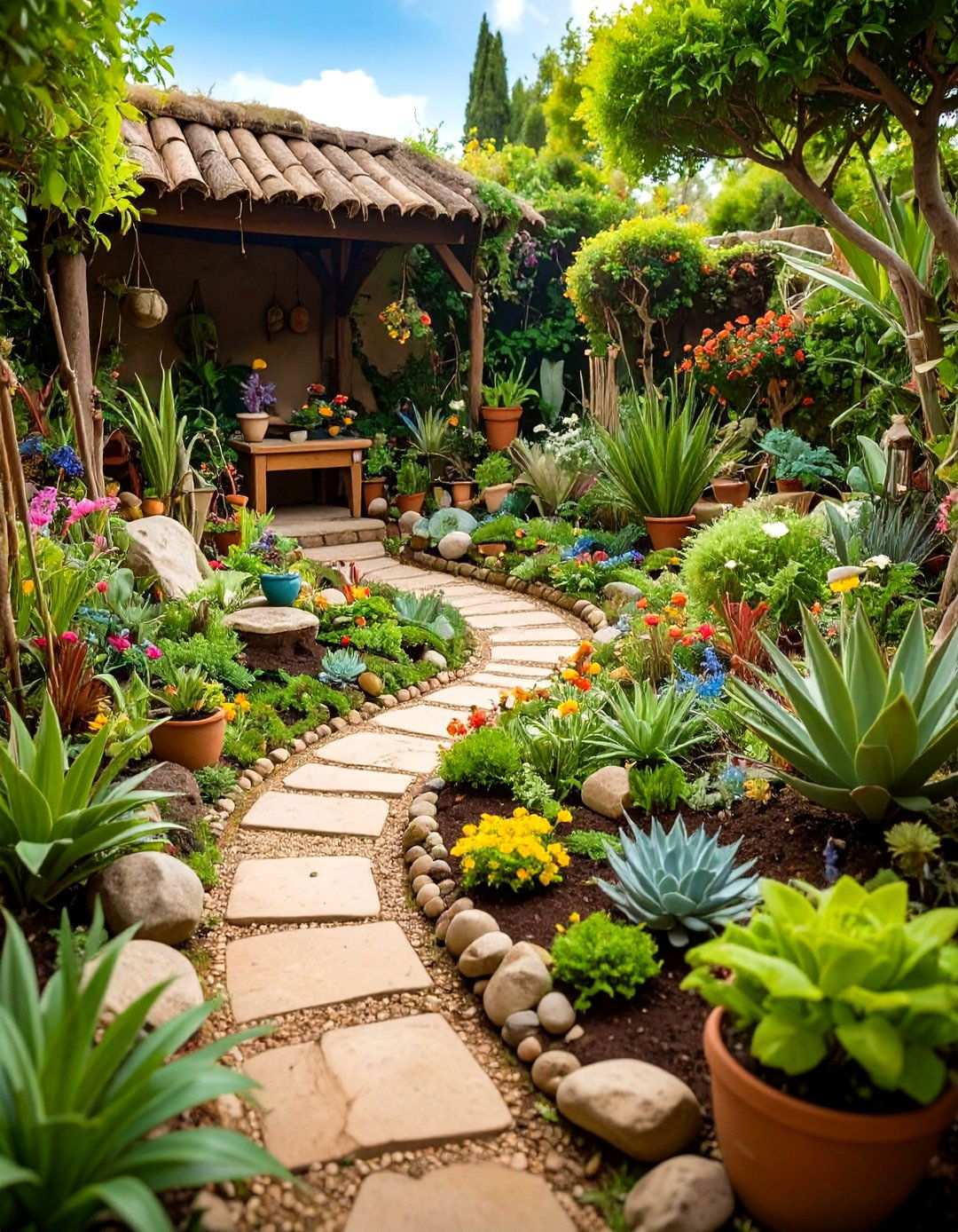 Archaeological Fairy Dig Site with Ancient Ruins - 24 Large Fairy Garden Ideas