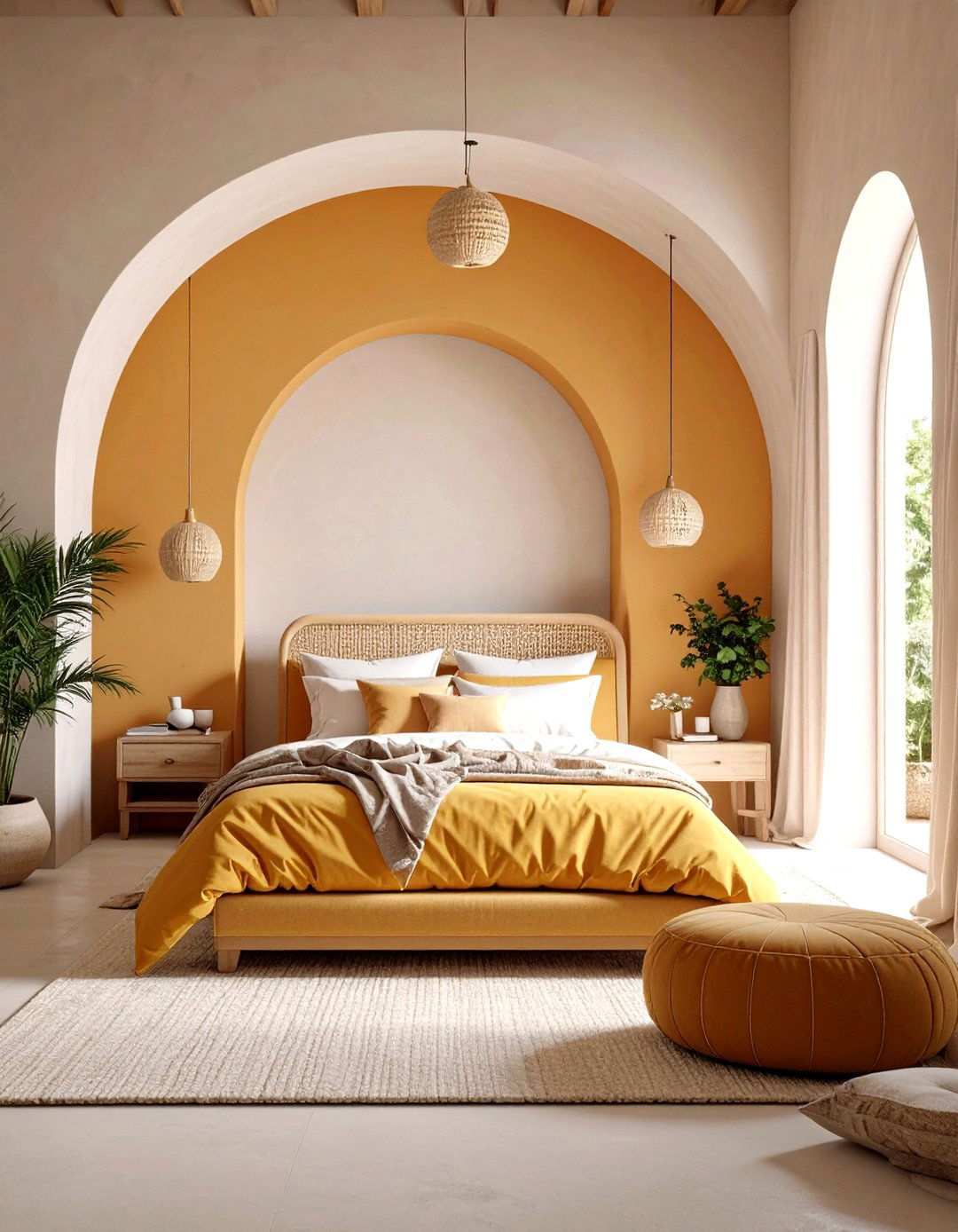 Arched Architecture Elegance - 24 Mediterranean Bedroom Ideas