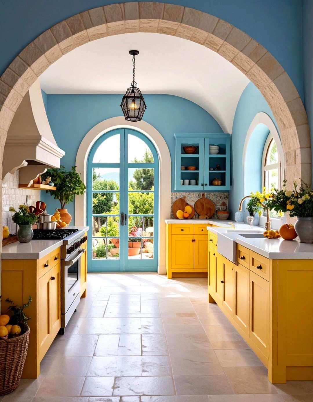 Arched Doorway Kitchen Design - 24 Mediterranean Kitchen Ideas
