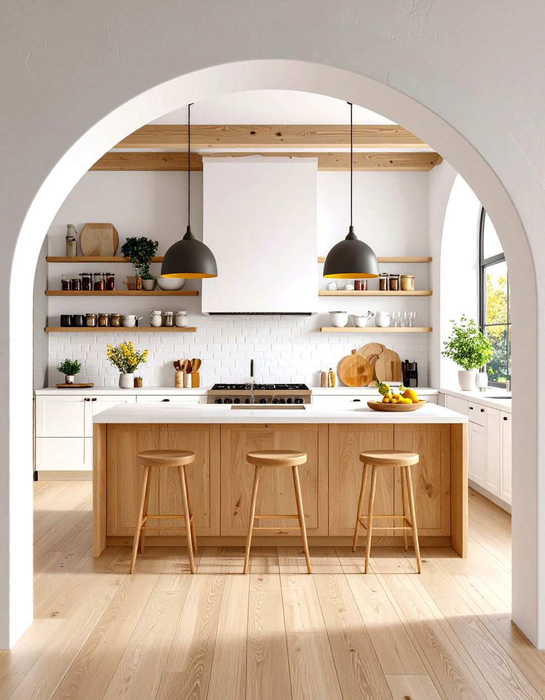 Arched Doorway Kitchen Transformation - 24 Spanish Modern Interior Design Ideas