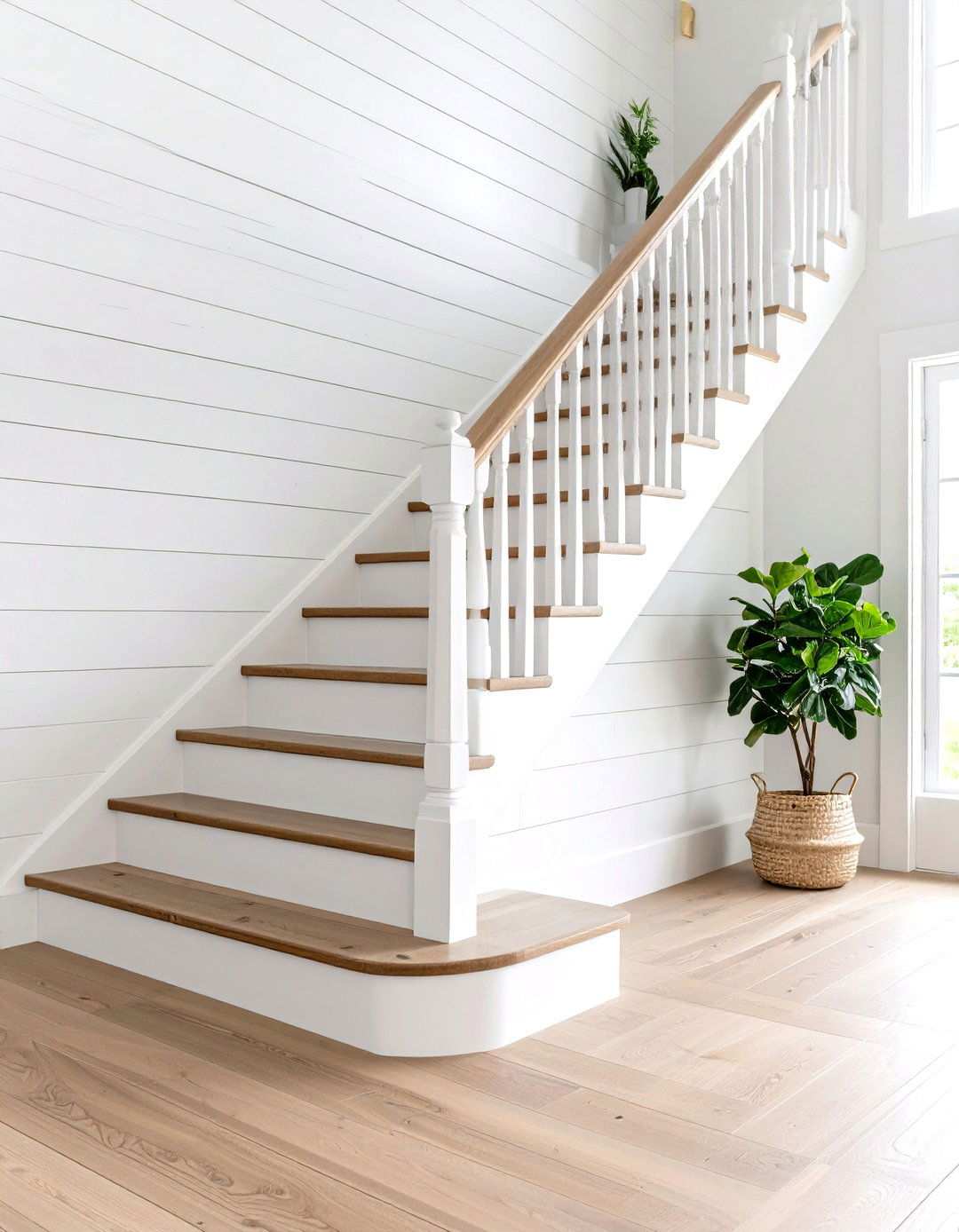 Architectural Shiplap Details - 24 Staircase Wall Ideas