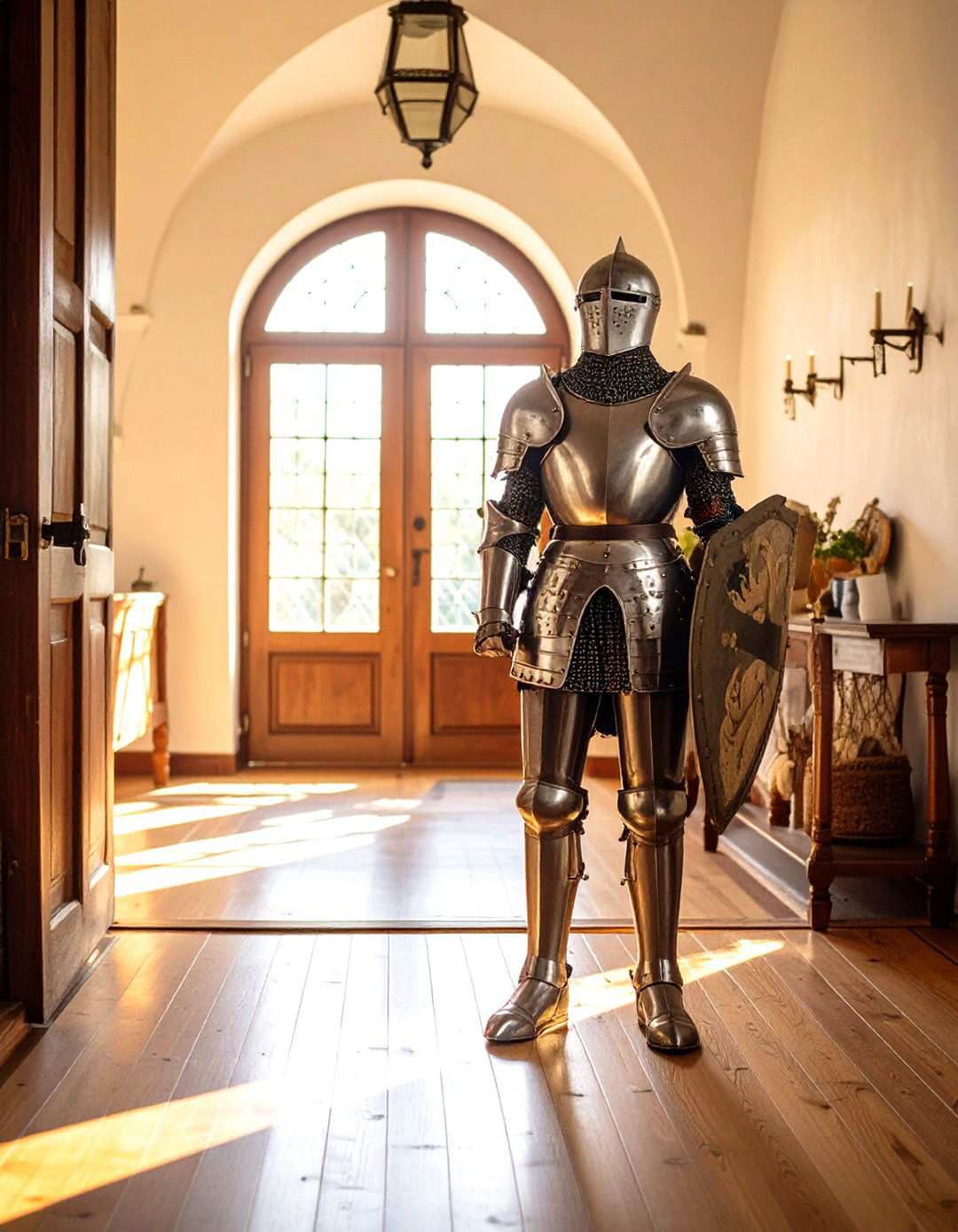 Armor Display Entryway Features - 24 Medieval Home Decor Ideas