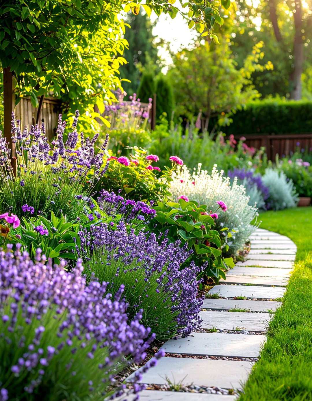 Aromatic Foliage Border Garden - 24 Low Maintenance Garden Border Ideas