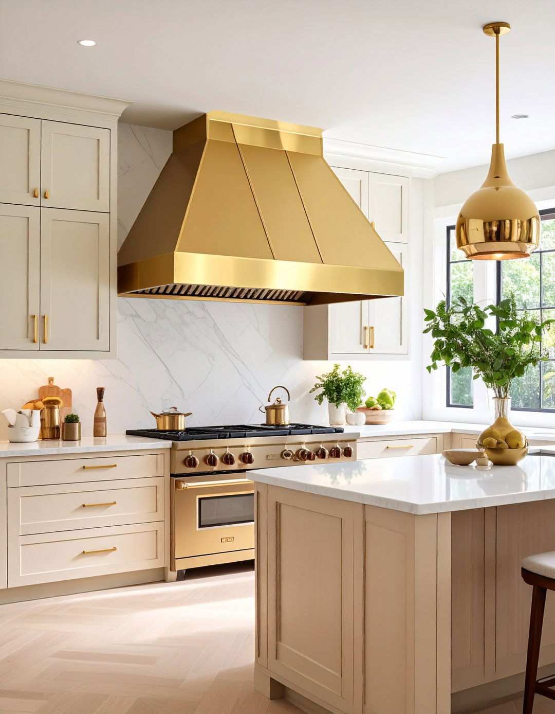 Art Deco Geometric Hood - 24 Range Hood Ideas