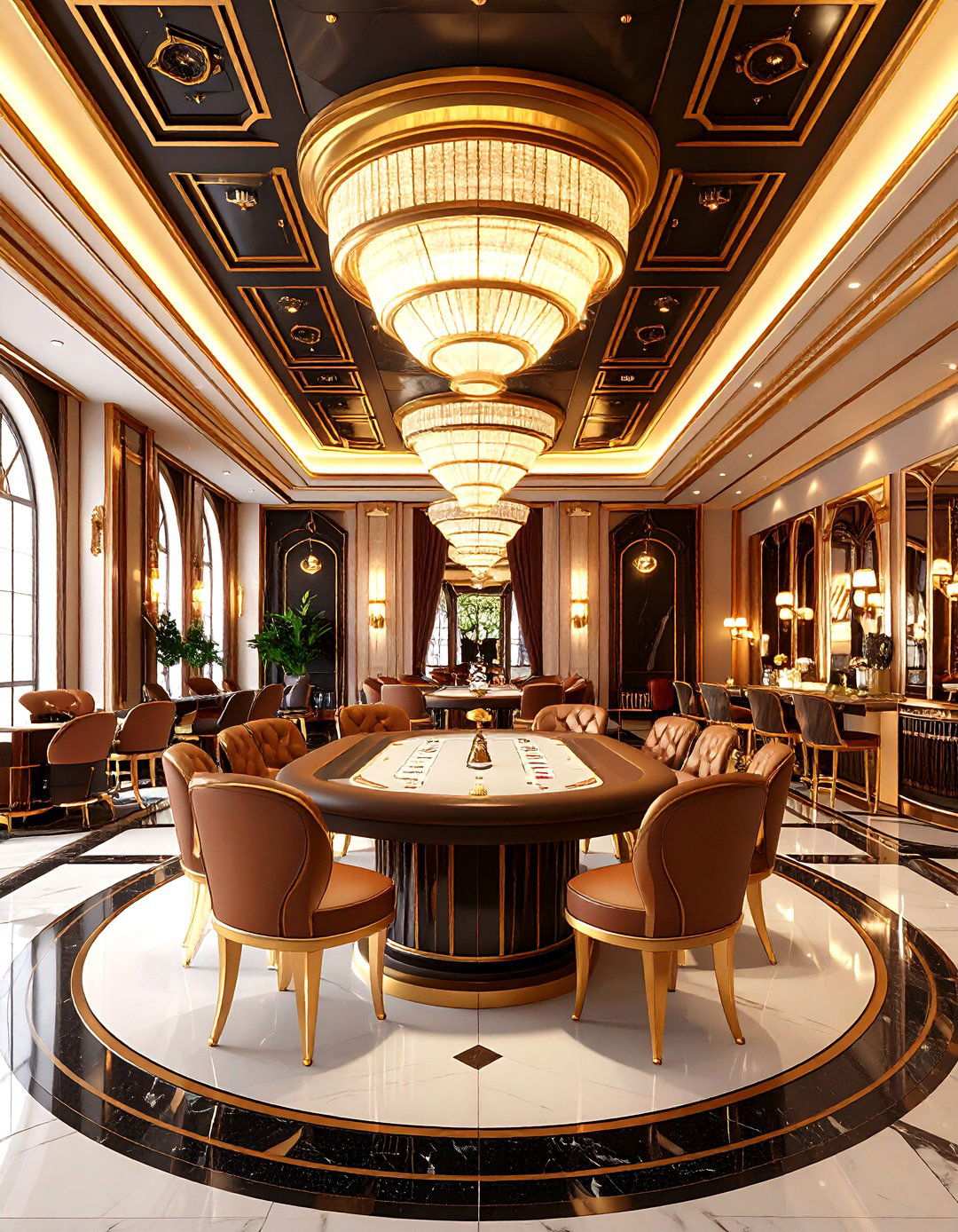 Art Deco Luxury Gaming Salon - 24 Luxury Game Room Ideas