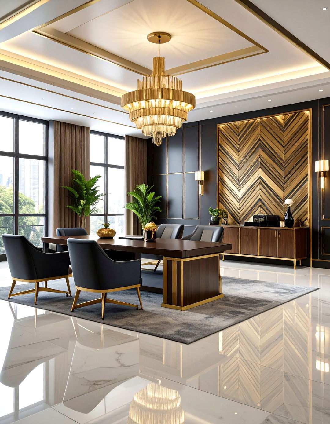 Art Deco Office Wallpaper Patterns - 24 Office Wallpaper Ideas