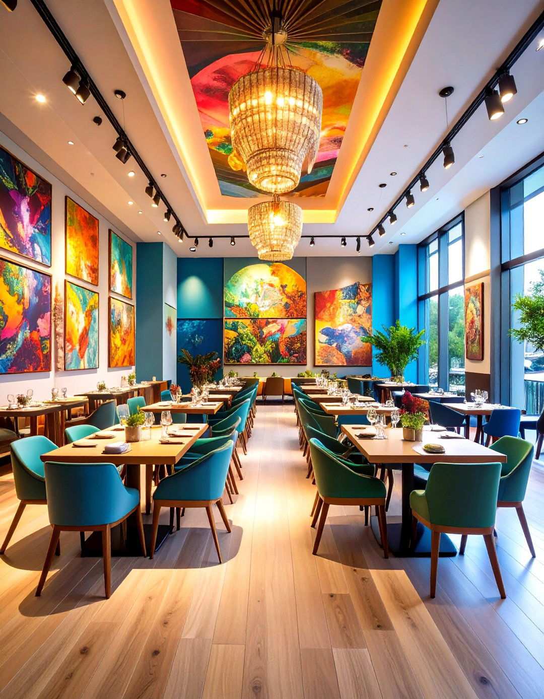 Art Gallery Dining Experiences - 24 Restaurant Interior Design Ideas