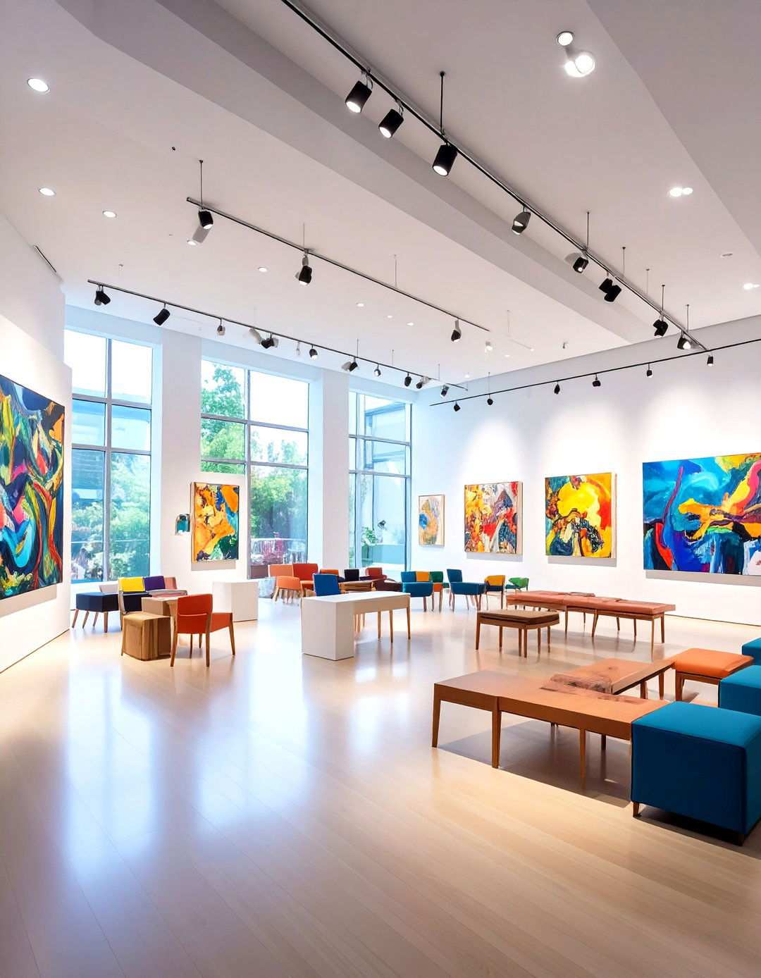 Art Gallery Display Room with Proper Lighting - 24 Luxury Man Cave Ideas