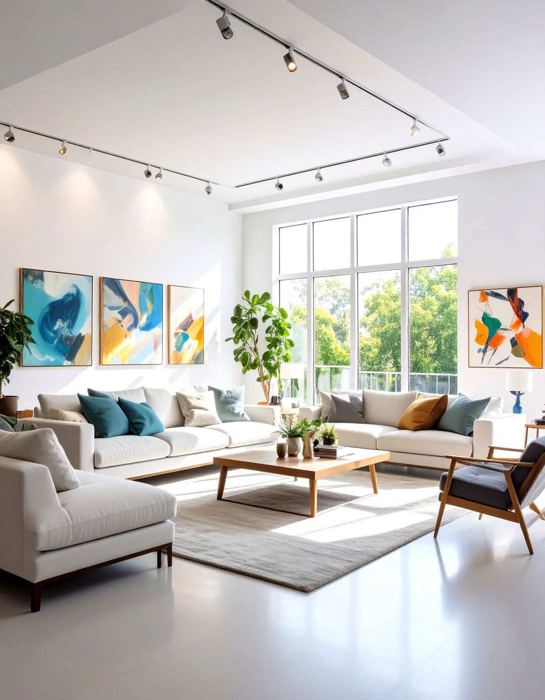 Art Gallery Display Strategy - 24 Open Concept Vaulted Ceiling Living Room Ideas
