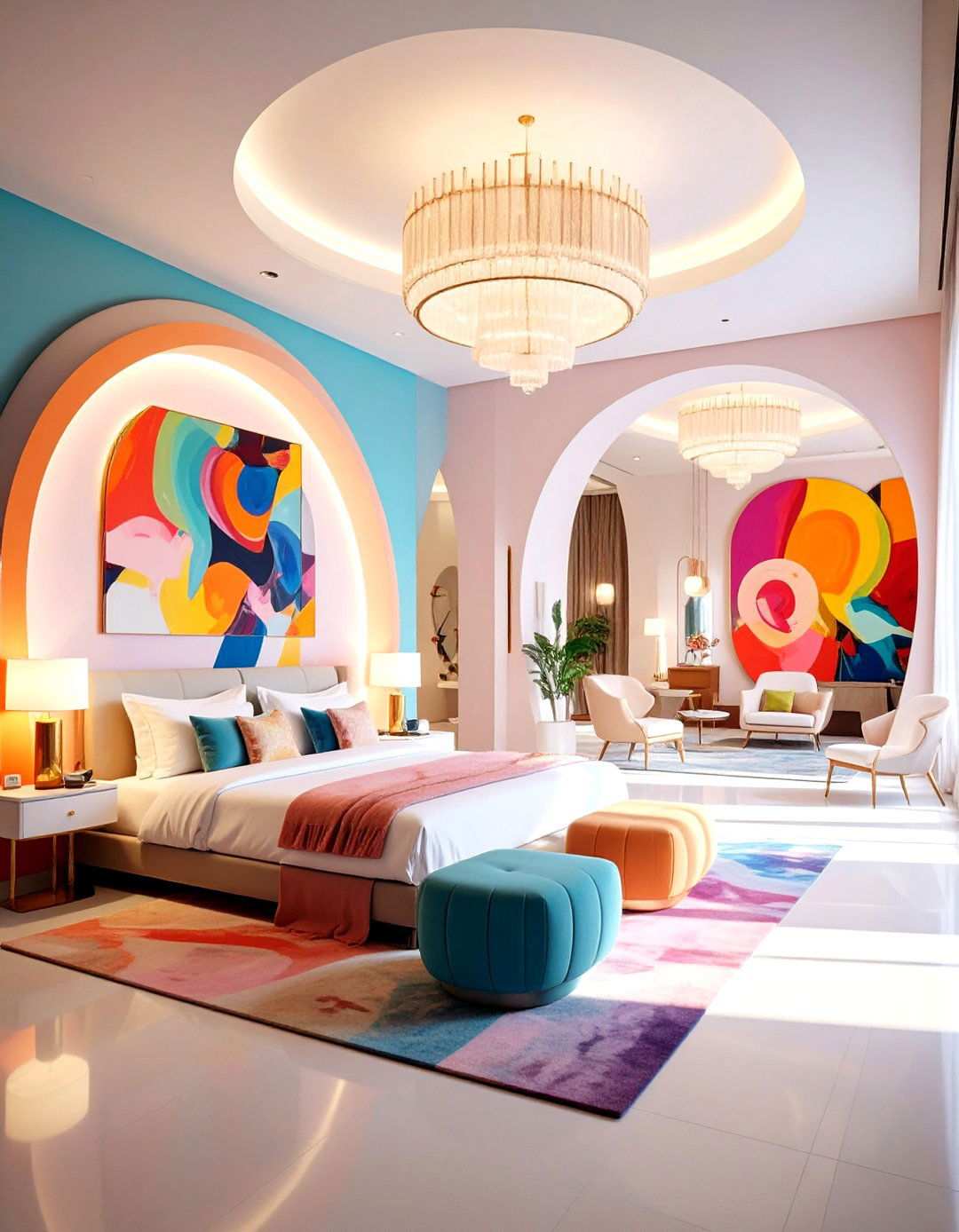 Art Gallery Integration Concepts - 24 Hotel Room Design Ideas