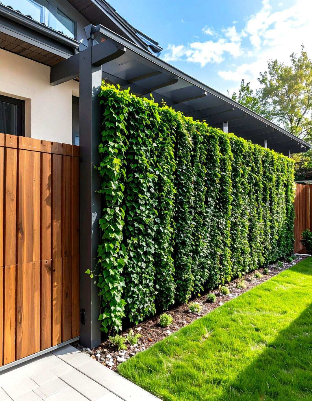 Artificial Ivy Wall Covering Systems - 24 Outdoor Privacy Screen Ideas