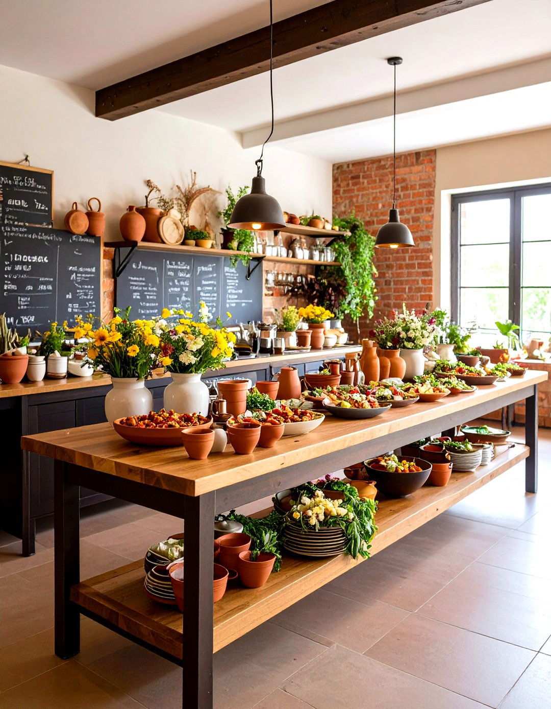Artisanal Terracotta Food and Beverage Stations - 24 Terracotta Wedding Décor Ideas