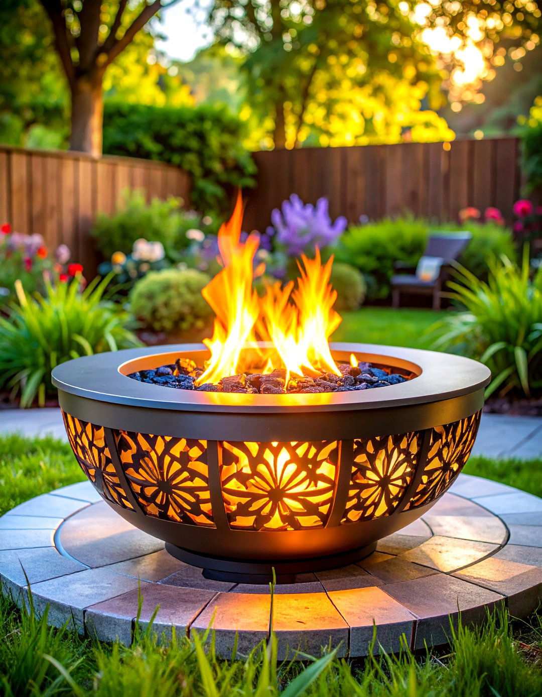 Artistic Cutout Fire Pit - 24 Metal Fire Pit Ideas