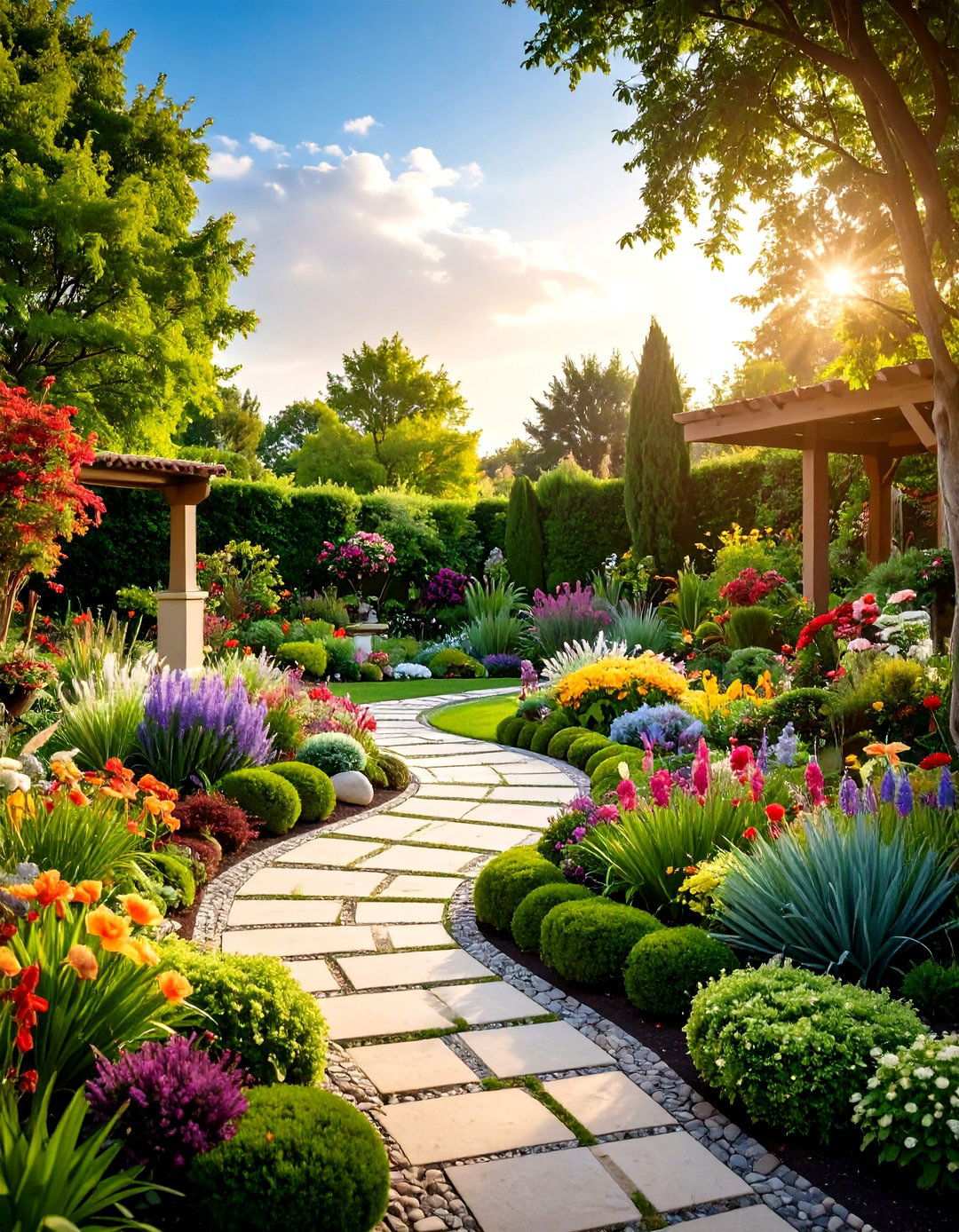 Artistic Focal Point Garden - 24 Xeriscape Ideas