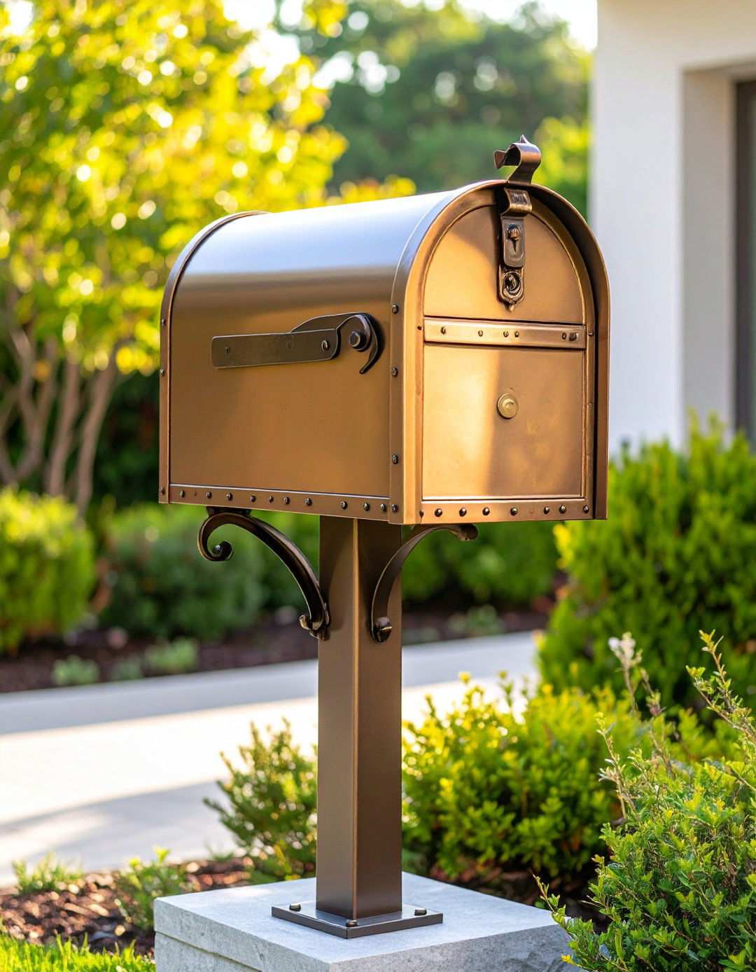 Artistic Metal Sculpture Design - 24 Mailbox Post Ideas