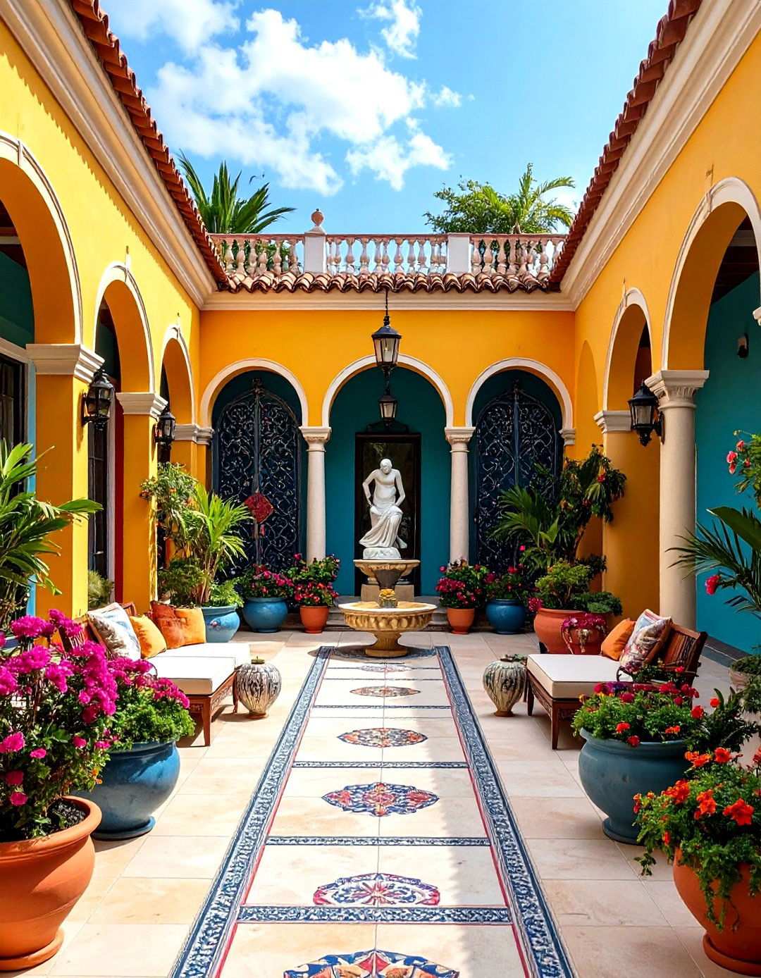 Artistic Sculptural Terrace Elements - 24 Terrace Design Ideas