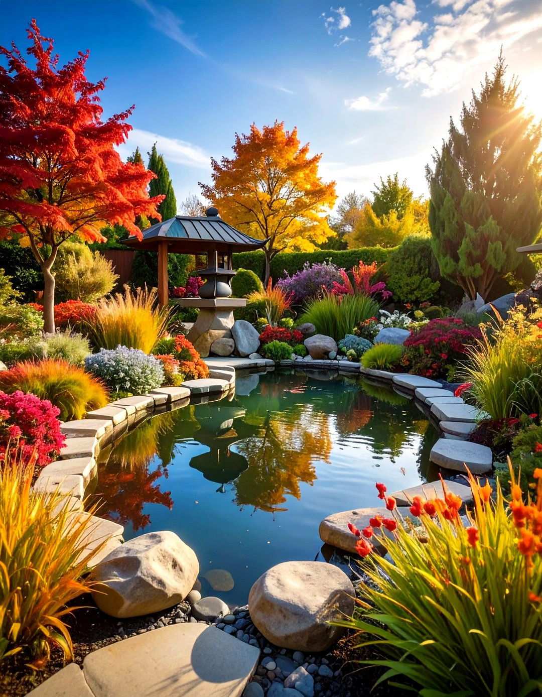 Artistic Sculpture Integration - 24 Pond Edging Ideas