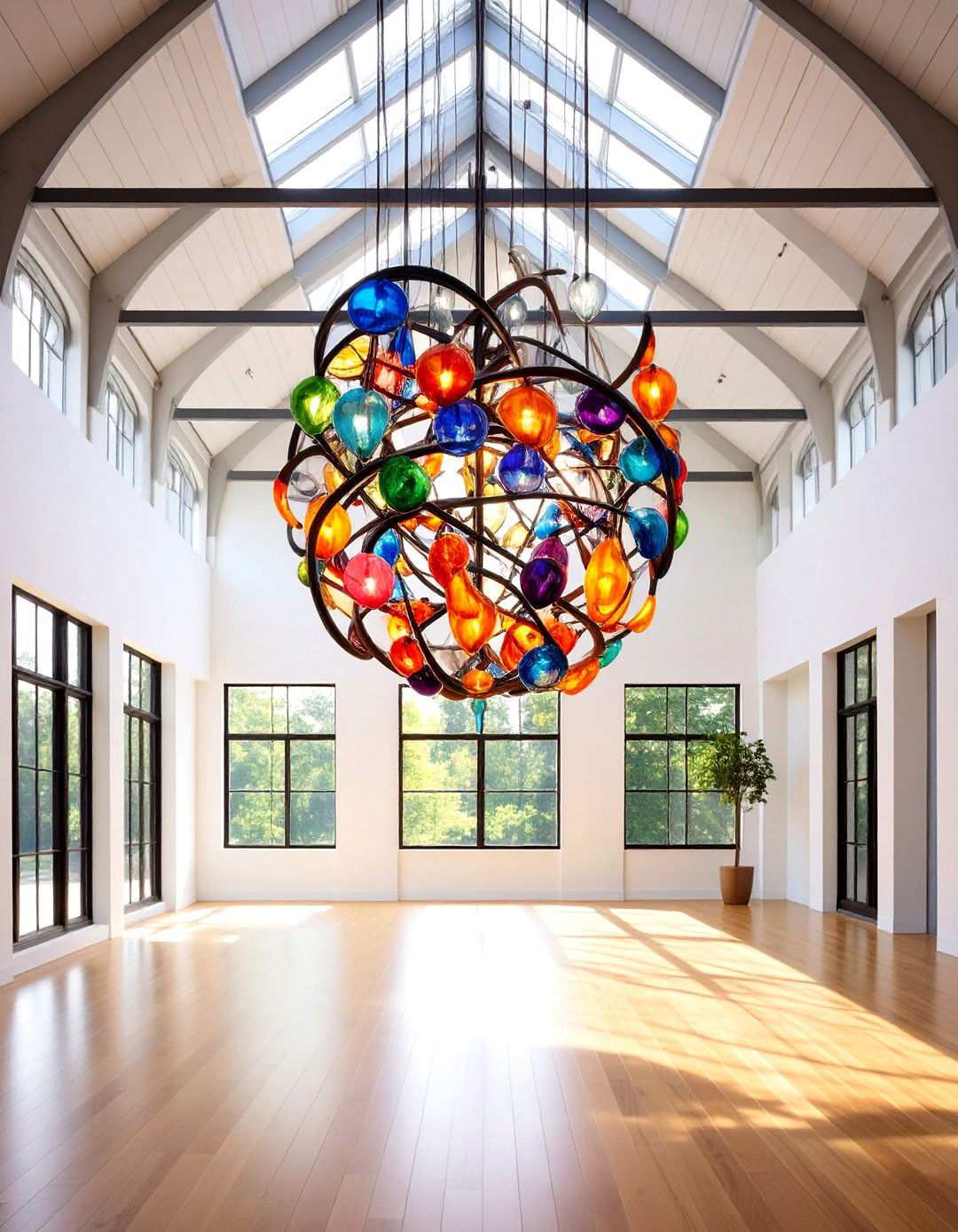 Artistic Statement Fixtures - 24 Vaulted Ceiling Lighting Ideas