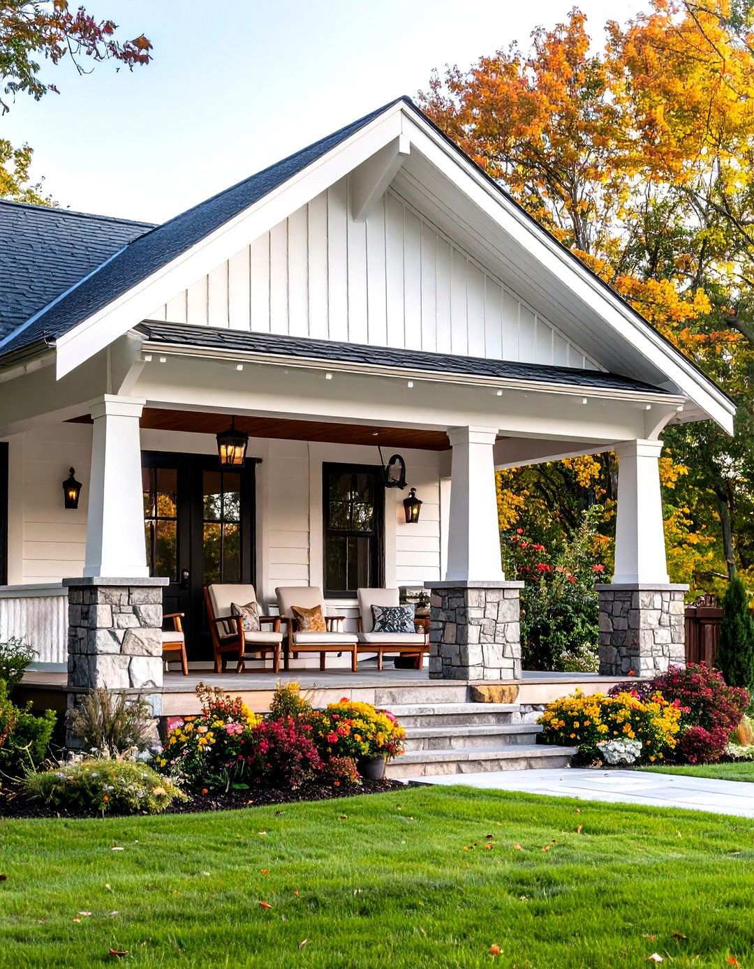 Arts and Crafts Bungalow Style - 24 Open Gable Porch Ideas