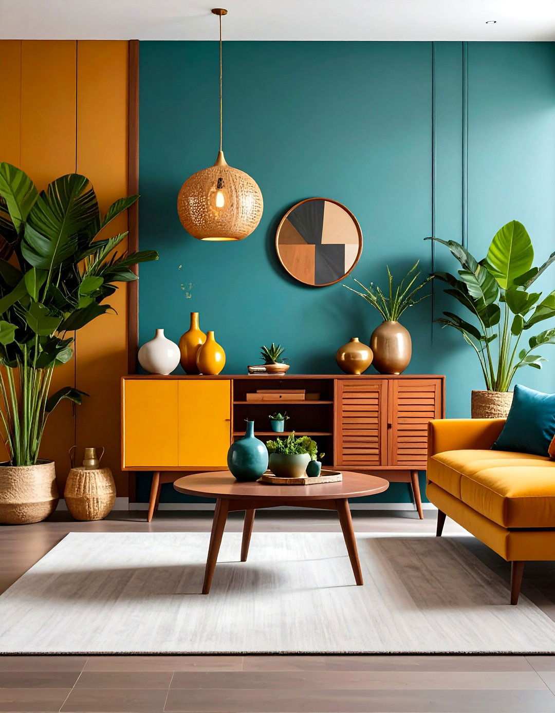 Asymmetrical Modern Console Styling - 24 Tv Console Decor Ideas