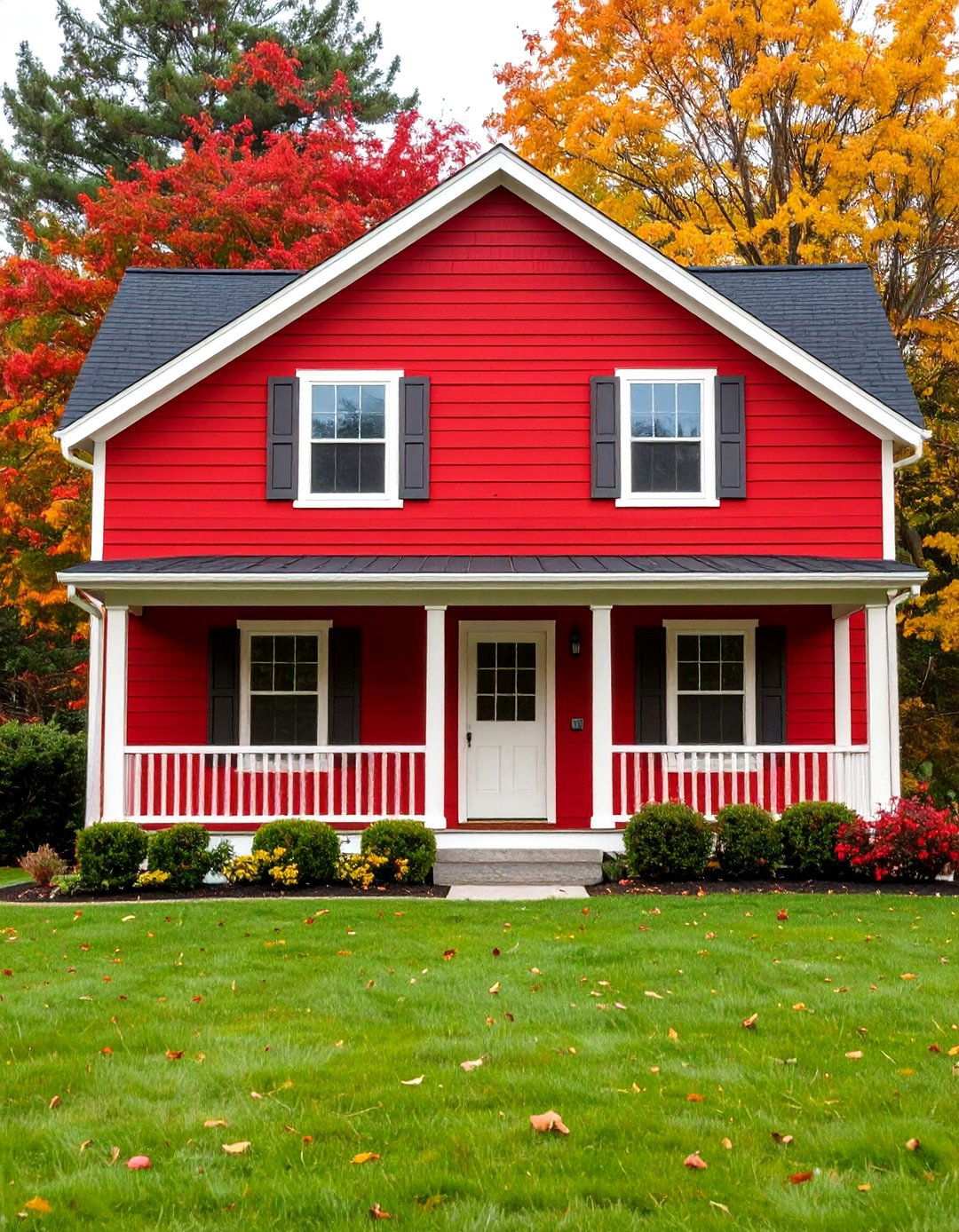 Autumn Red Siding Character - 24 House Siding Colors
